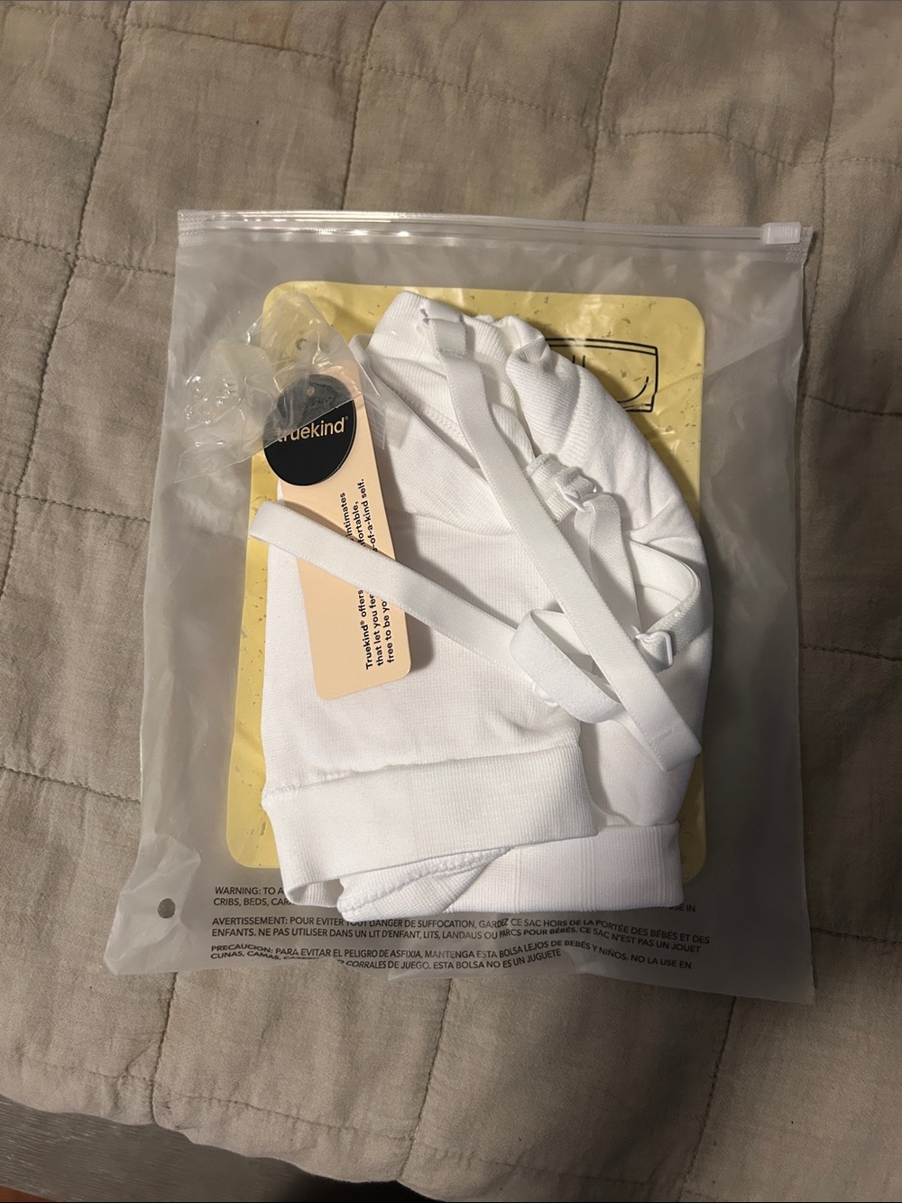 Truekind Convertible Strapless Bandeau Bra in White - Picture 3 of 3